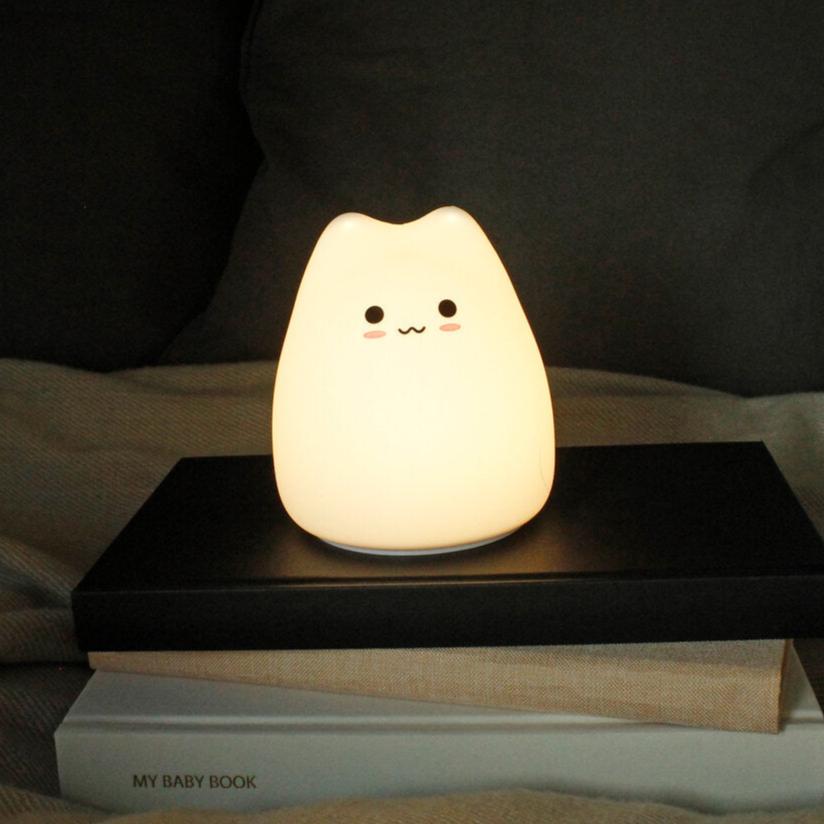 Nightlight Kitten Bordlampe - hvid